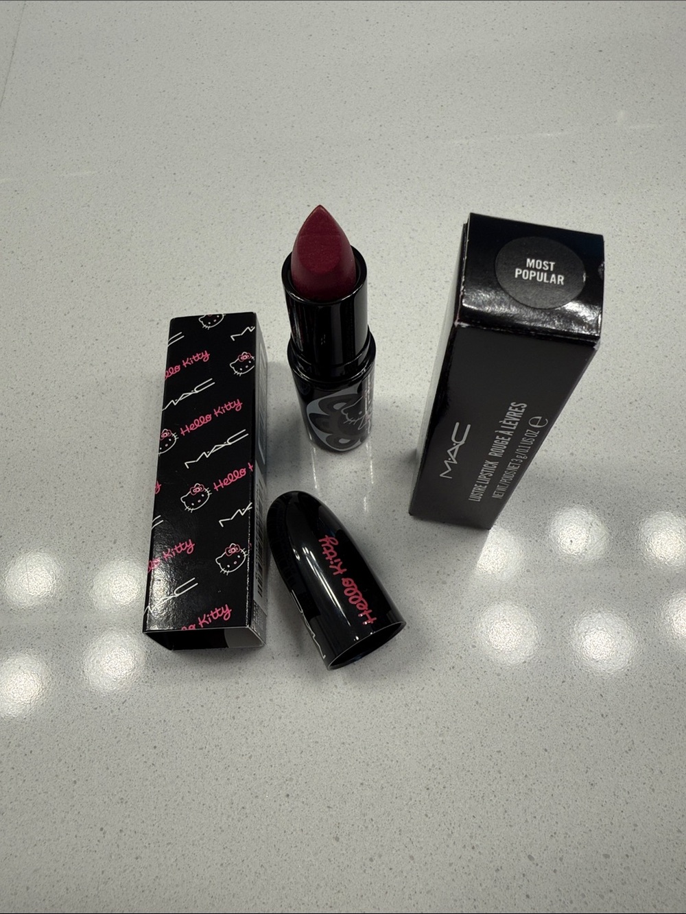 MAC Cosmetics Hello Kitty Limited Edition Most Popular Lustre Lipstick NIB RARE - Picture 2 of 4